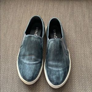 DibaTrue Denim Blue Leather Loafers